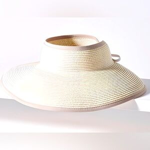 Anthropologie- San Diego Ribbon Visor Hat